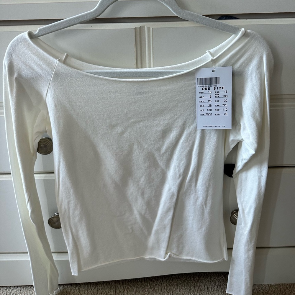 Brandy Melville Off the Shoulder Long Sleeve